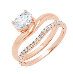 Pôvabný zásnubný set prsteňov s lab-grown diamantmi Karina