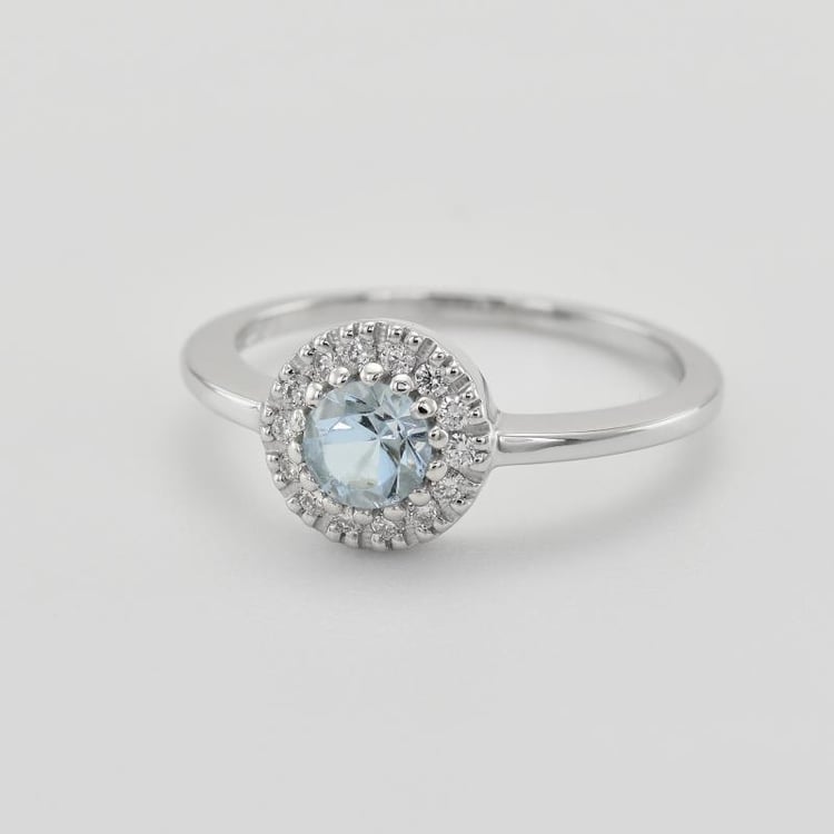 Prsteň s akvamarínom 26731