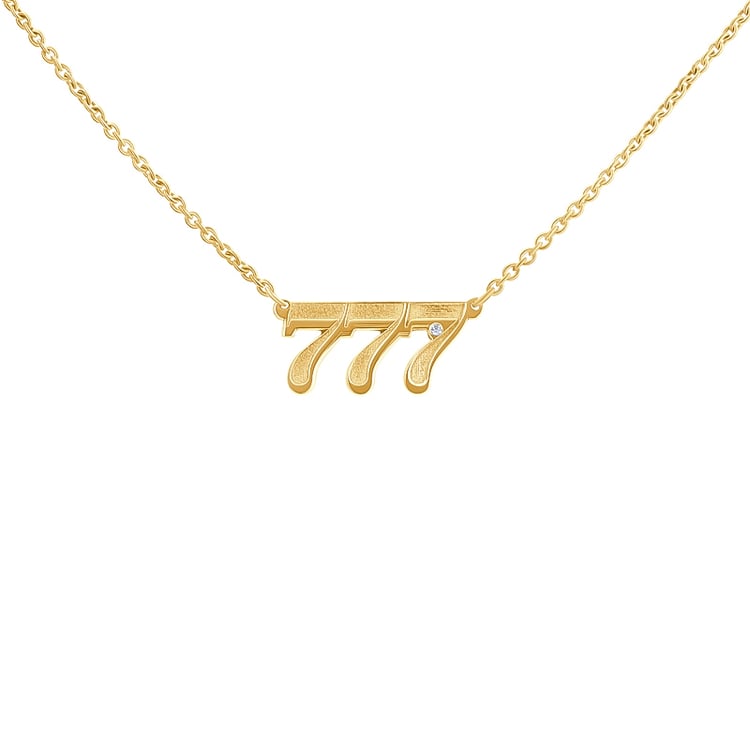 Náhrdelník s diamantom Anjelské čísla 132872