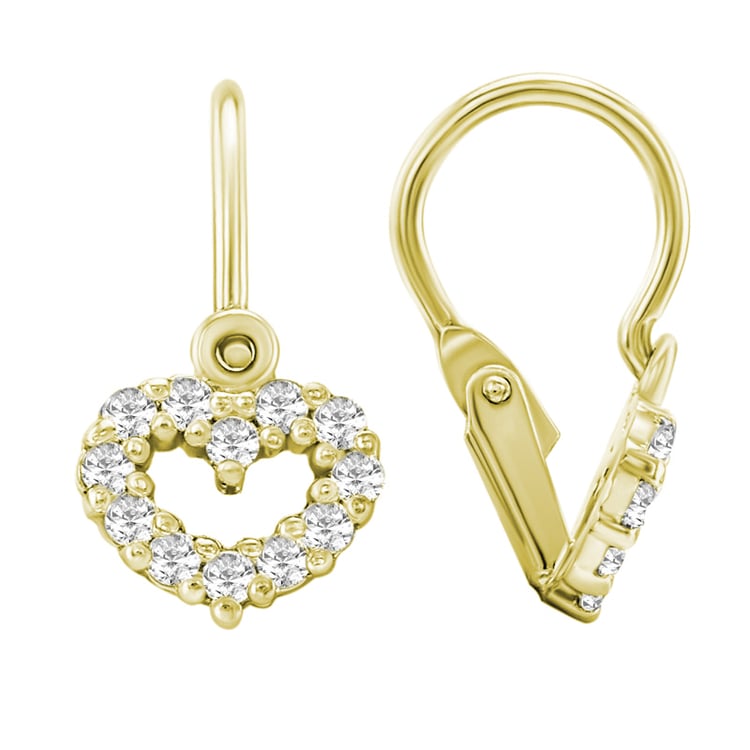 Detské náušnice zo zlata s diamantmi 145032