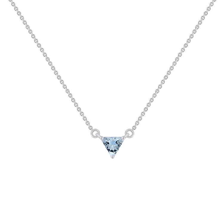 Minimalistický náhrdelník s akvamarínom Joella
