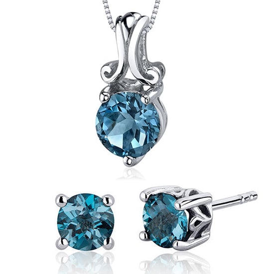 Strieborná kolekcia s londýnskými topásmi Madai