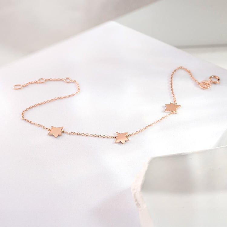 Strieborný náramok s hviezdami Malý princ 153286