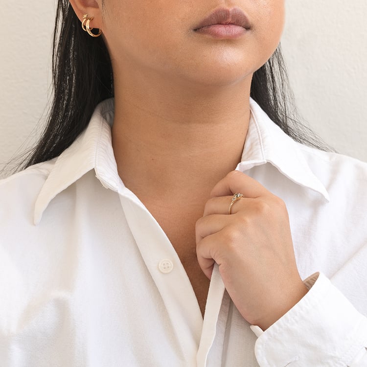 Zásnubný prsteň so salt and pepper diamantmi Willa 129982