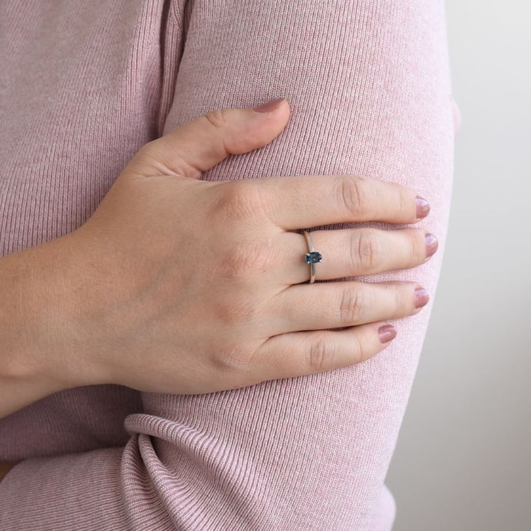 Topásový prsteň zo striebra 85983