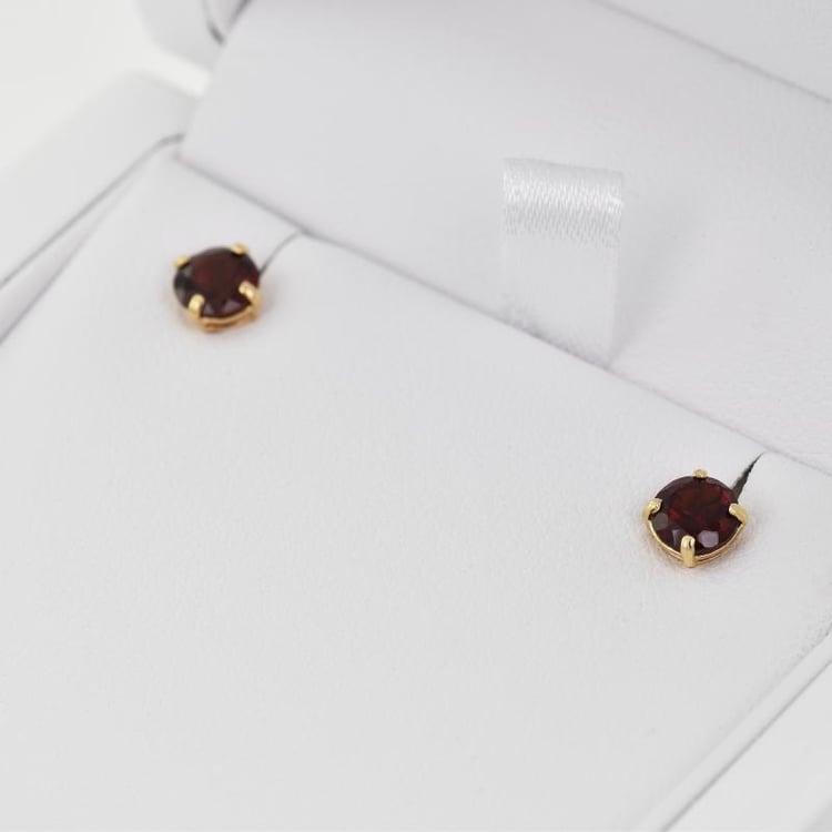 Náušnice s granátmi 55350