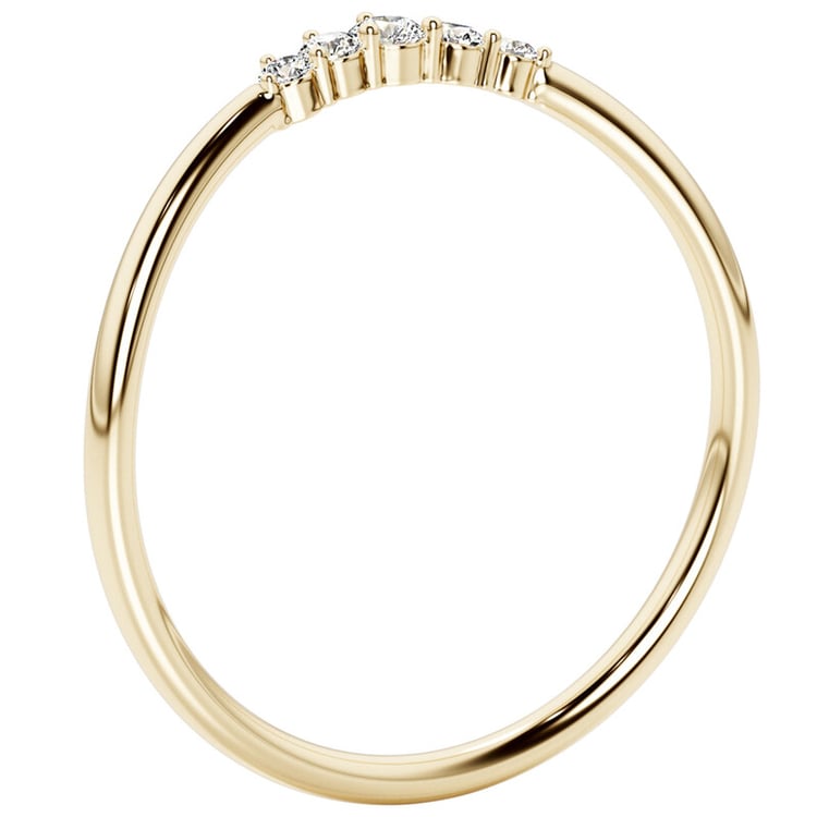 Strieborný vykrojený prsteň s lab-grown diamantmi Nico 138535