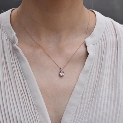 Vintage prívesok s morganitom Fidelia