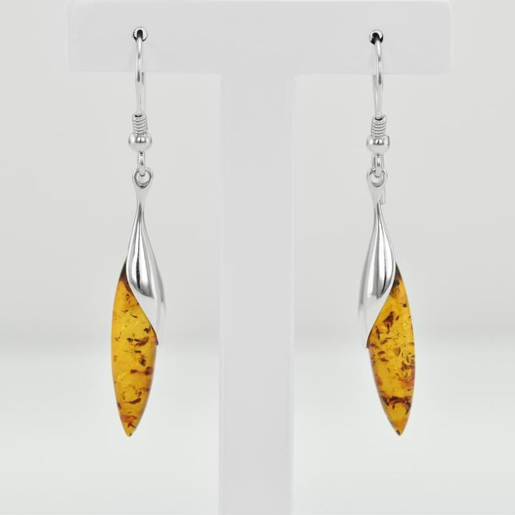 Visiace jantárové náušnice 20463