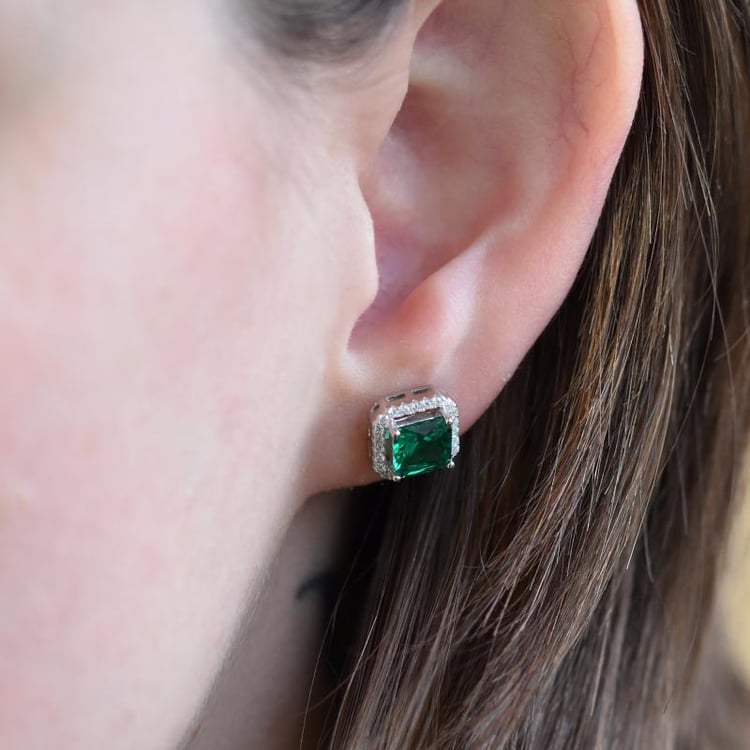 Smaragdové náušnice 21715