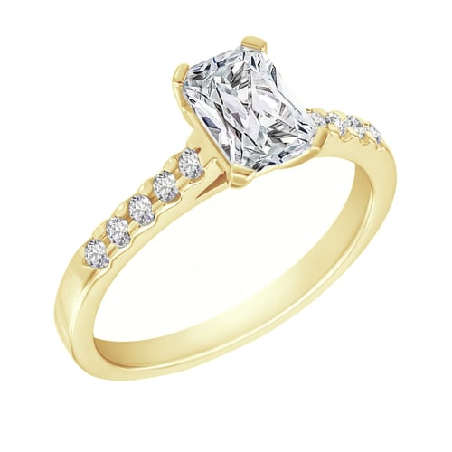 Zásnubný prsteň s emerald diamantom Valmar