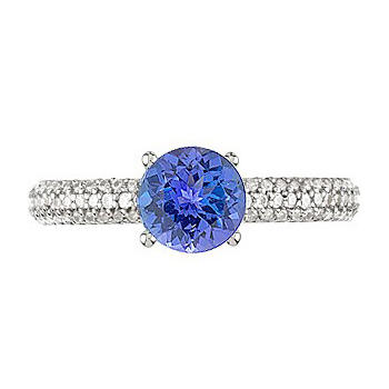 Prsteň s tanzanitom zlatý 53057