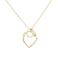 Prívesok matka a dieťa s diamantmi Remy