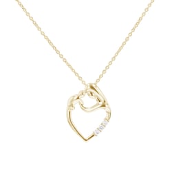 Prívesok matka a dieťa s diamantmi Remy