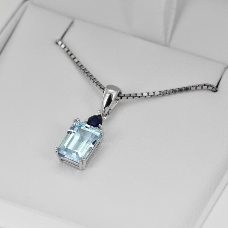 Topásový zafírový prívesok 21702