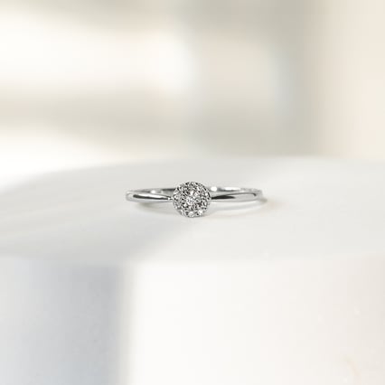 Zlatý zásnubný prsteň plný diamantov Laurel