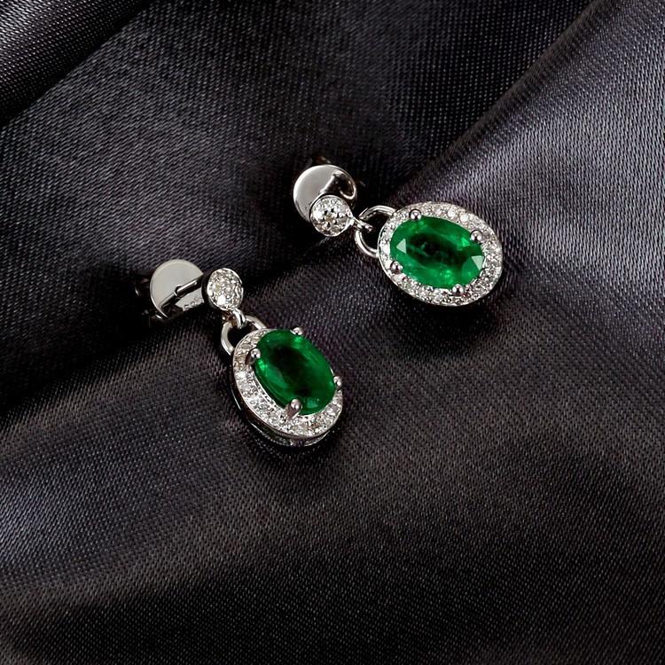 Náušnice z bieleho zlata 4922