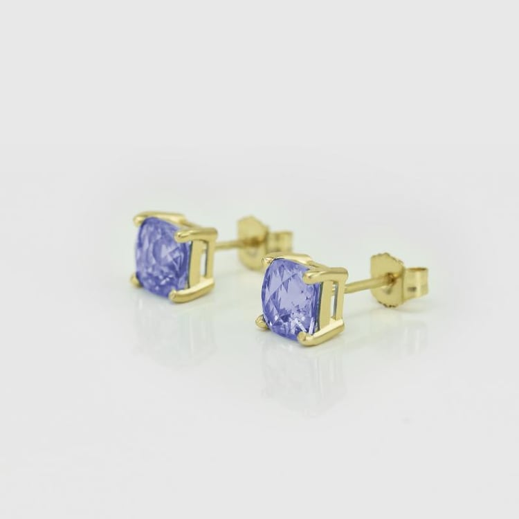 Náušnice s tanzanitmi 17226