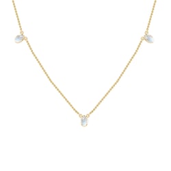 Náhrdelník s bielymi opálmi Roman