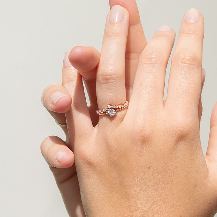 Vykrojený eternity prsteň s lab-grown diamantmi Donnie 142470