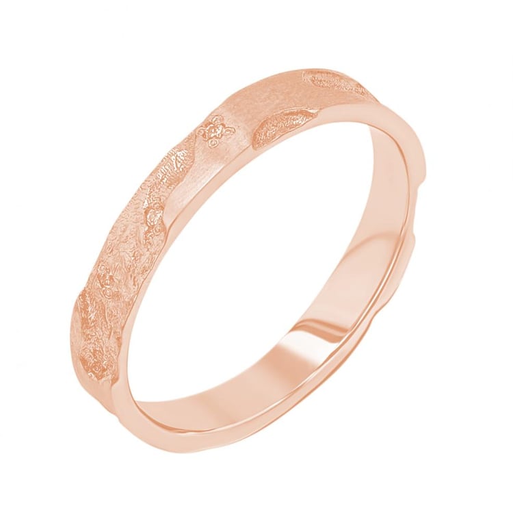 Svadobné obrúčky s ručne rytým povrchom Cley 156444