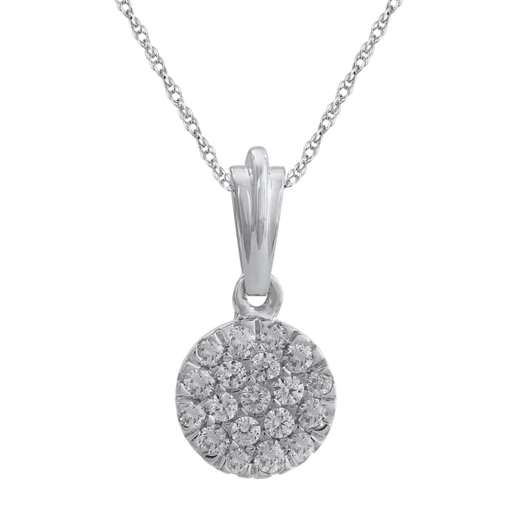 Zlatý náhrdelník s pavé diamantmi Cullin