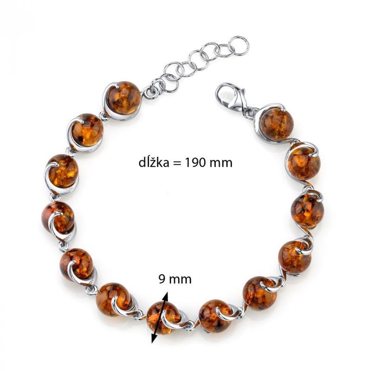 Náramok s jantármi Clove 5436