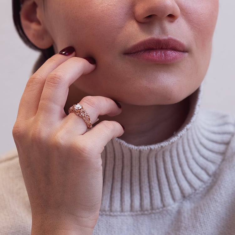 Zásnubný prsteň s 0.36ct IGI certifikovaným lab-grown diamantom Chantal 147811