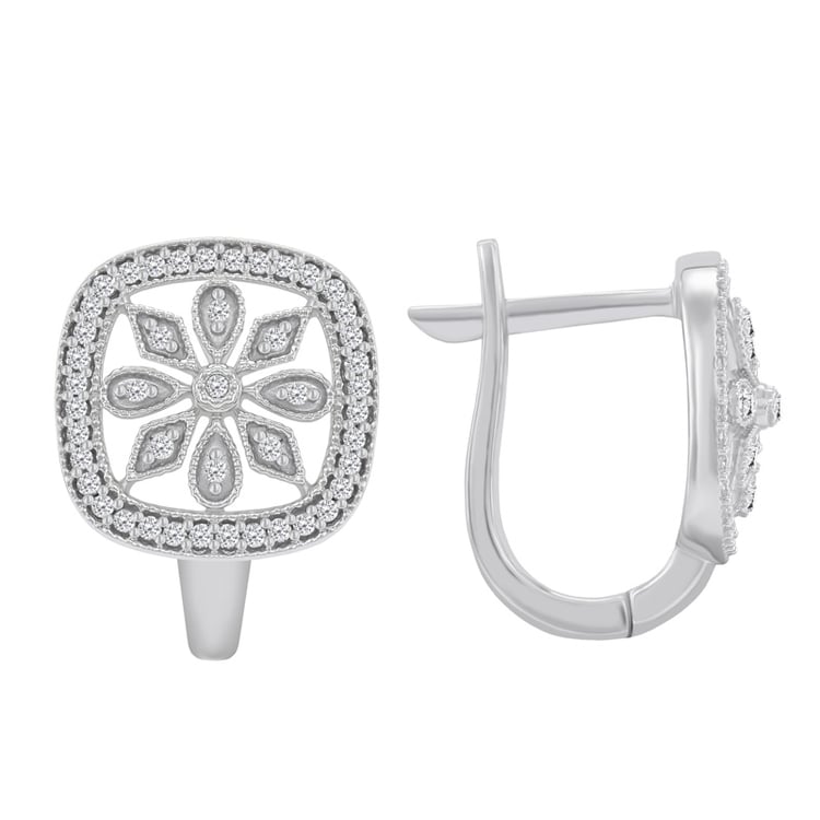 Diamantové náušnice zo zlata 44008