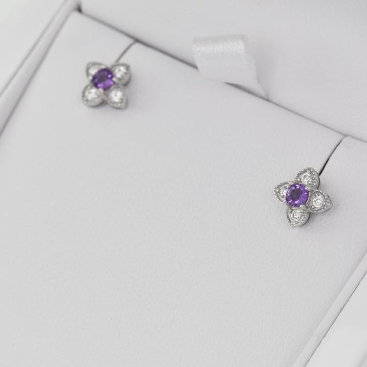 Kvetinové náušnice 24626