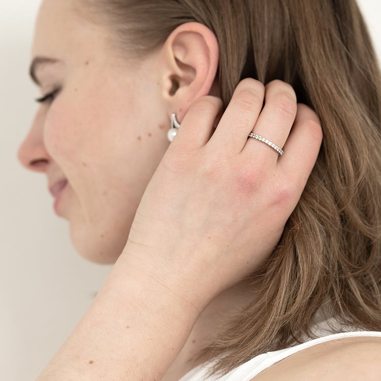 Zlatý eternity prsteň s 1ct lab-grown diamantmi Garcia 119850