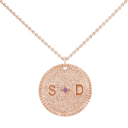 Personalizovaný prívesok s drahokamom a písmenom Gary