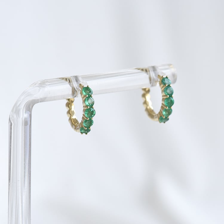 Smaragdové náušnice 85822