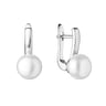 Strieborné perlové náušnice