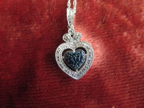 Strieborný diamantový náhrdelník