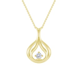 Elegantný zlatý prívesok s diamantom Havannah