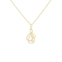 Elegantný prívesok zo zlata s diamantom Ovidia