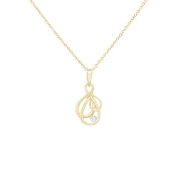 Elegantný prívesok zo zlata s diamantom Ovidia