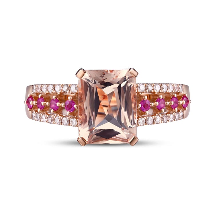 Morganitový prsteň 9486