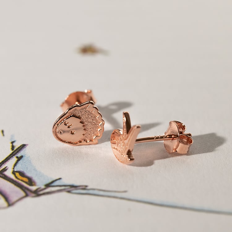 Strieborné náušnice Malý princ a líška 138049