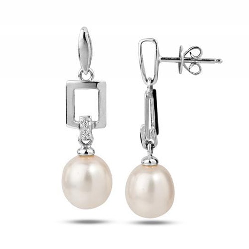 Perlové náušnice zo zlata Elodia 25092