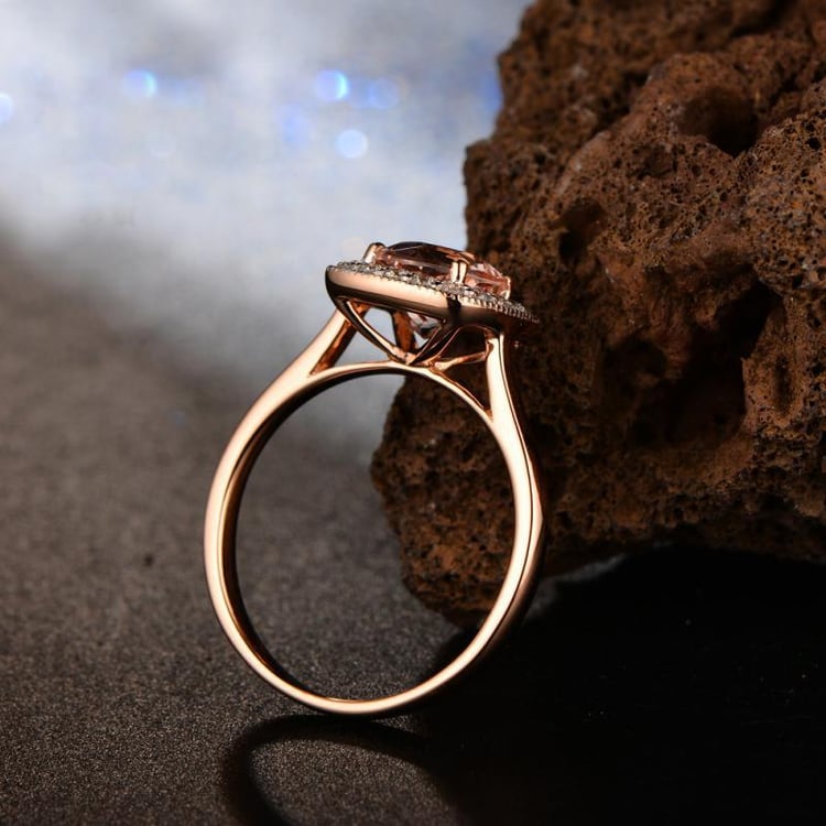 Morganitový prsteň 10328