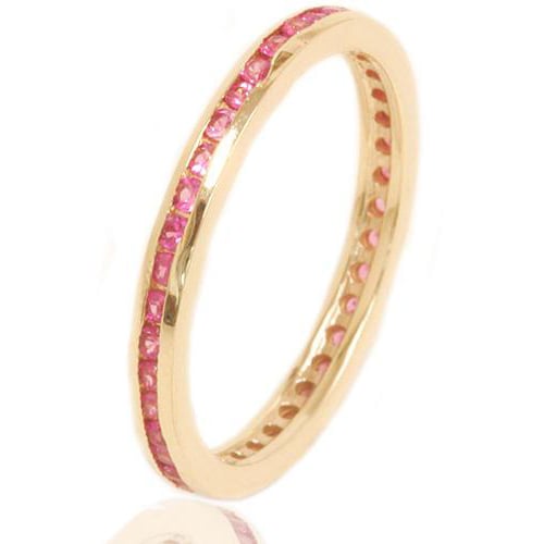 Eternity prsteň so zafírmi 