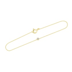 Zlatý minimalistický náramok s lab-grown diamantom Lepio