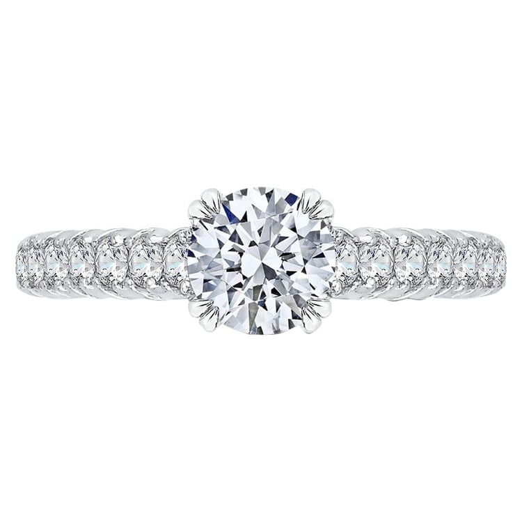 Zlatý diamantový zásnubný prsteň 46278