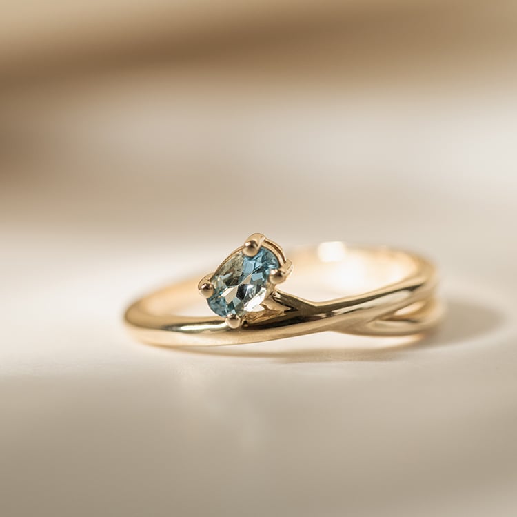 Prsteň s oválnym akvamarínom Cellini 119816