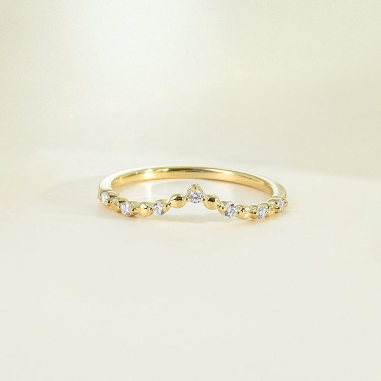 Zlatý prsteň s lab-grown diamantmi Eveline 162666