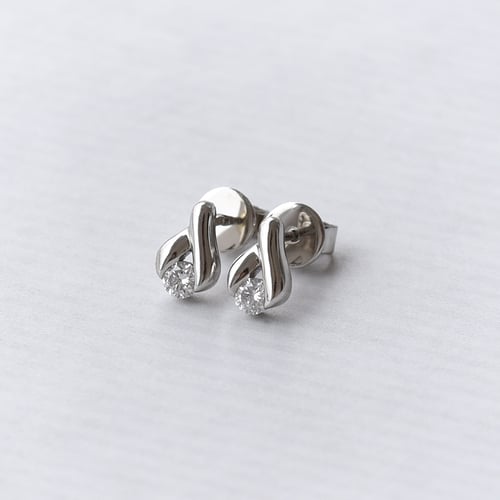 Jemné náušnice s lab-grown diamantmi Kaylie
