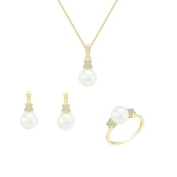 Zlatý perlový set šperkov Vonnie