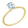 Elegantný zásnubný prsteň s oval akvamarínom Frost